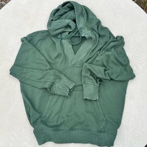 Aerie down to earth Henley hoodie sweatshirt